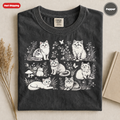 Whimsical Cats Illustration T-Shirt