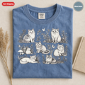 Whimsical Cats Illustration T-Shirt