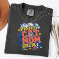 Proud Cat Mom Crew - Vintage Cat Lover Graphic Tee